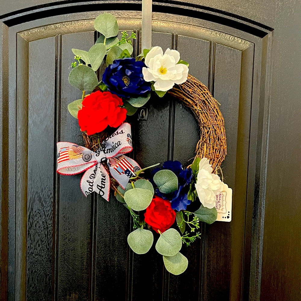 NEW!! 12in 4TH OF JULY WREATH